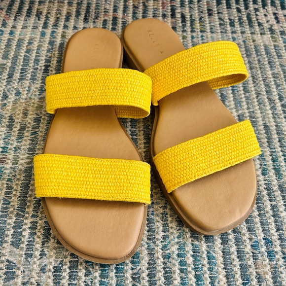 Kelly & Katie Yellow Sandals - Picture 1 of 5